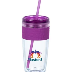 Refresh Pebble Tumbler with Straw - 16 oz - Full Color