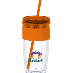 Refresh Pebble Tumbler with Straw - 16 oz - Full Color