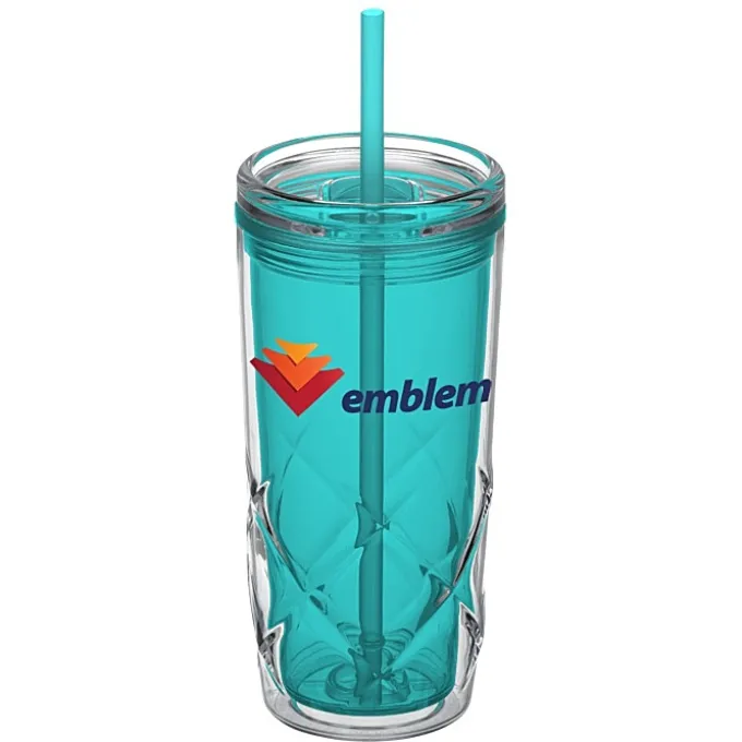 Refresh Simplex Tumbler with Straw - 16 oz - Full Color