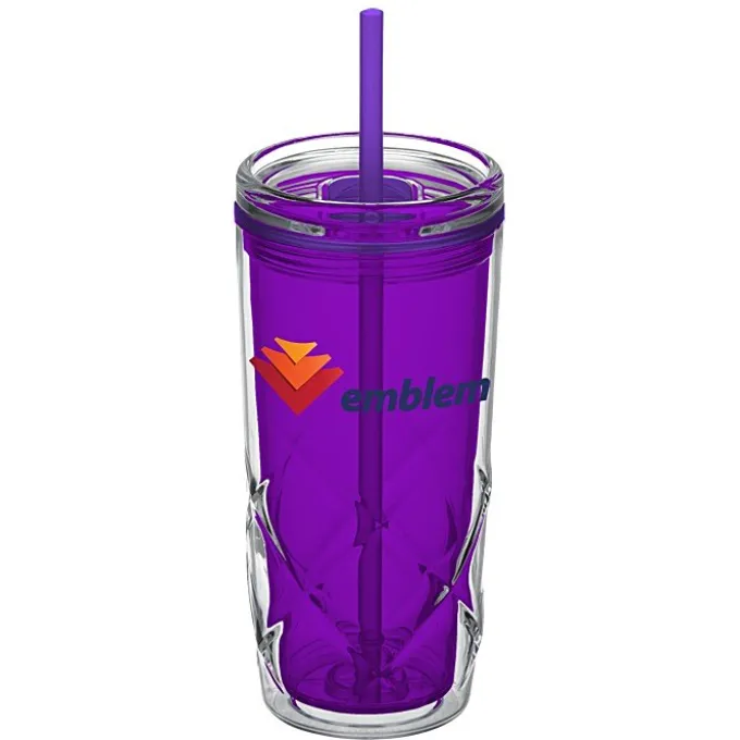Refresh Simplex Tumbler with Straw - 16 oz - Full Color