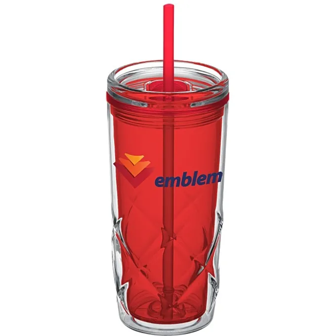 Refresh Simplex Tumbler with Straw - 16 oz - Full Color