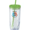 Refresh Simplex Tumbler with Straw - 16 oz - Clear - Full Color