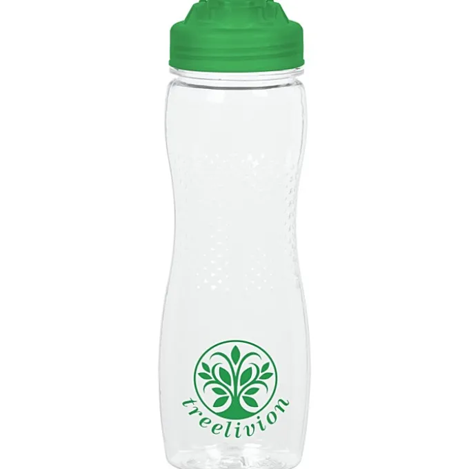 Refresh Zenith Water Bottle with Flip Lid - 24 oz - Clear