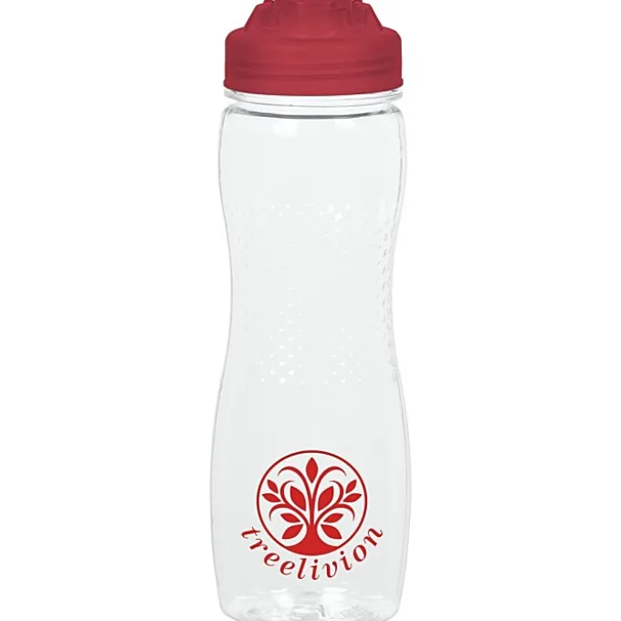 Refresh Zenith Water Bottle with Flip Lid - 24 oz - Clear
