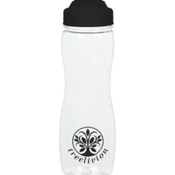 Refresh Zenith Water Bottle with Flip Lid - 24 oz - Clear