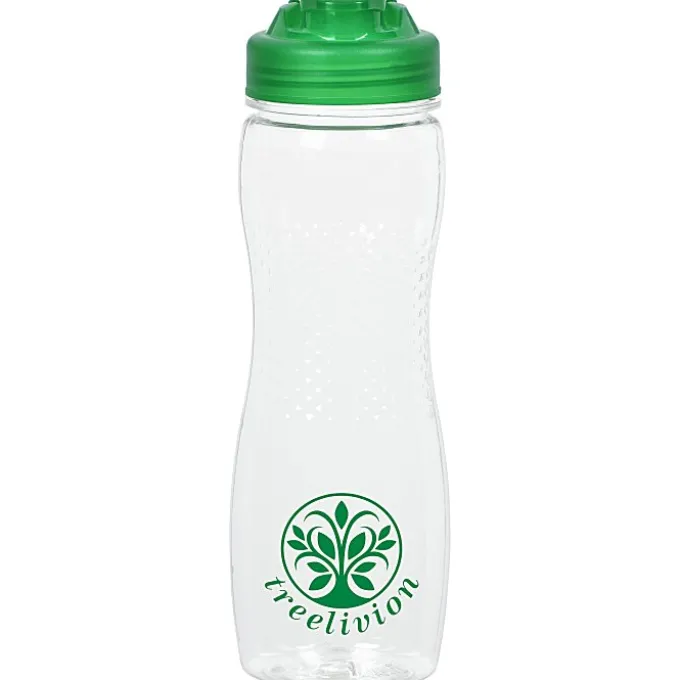 Refresh Zenith Water Bottle with Flip Lid - 24 oz - Clear