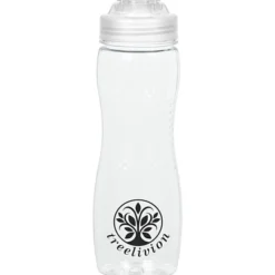 Refresh Zenith Water Bottle with Flip Lid - 24 oz - Clear