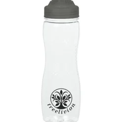 Refresh Zenith Water Bottle with Flip Lid - 24 oz - Clear
