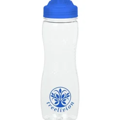 Refresh Zenith Water Bottle with Flip Lid - 24 oz - Clear