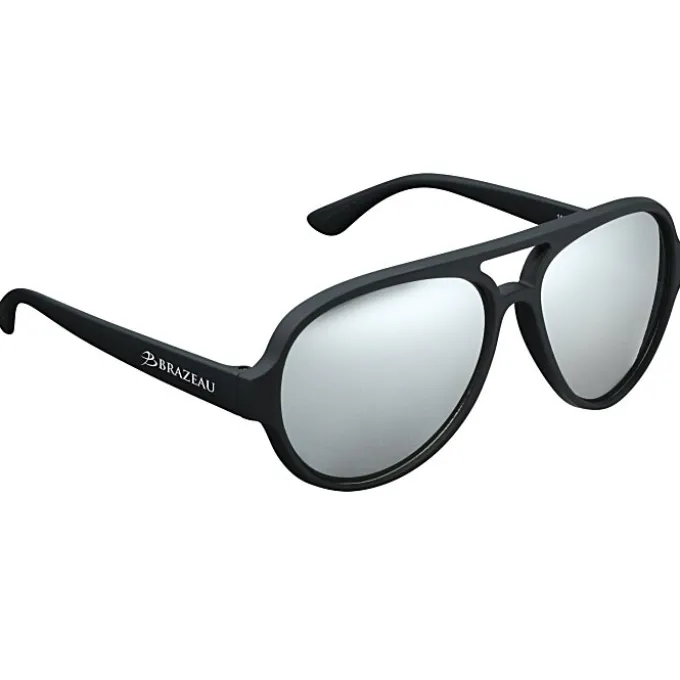Renew Aviator Sunglasses with Rubberized Frames