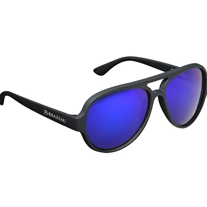 Renew Aviator Sunglasses with Rubberized Frames