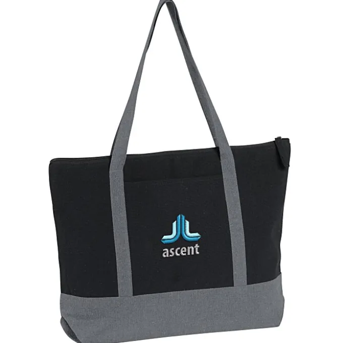 Repose 10-oz Zippered Tote - Embroidered