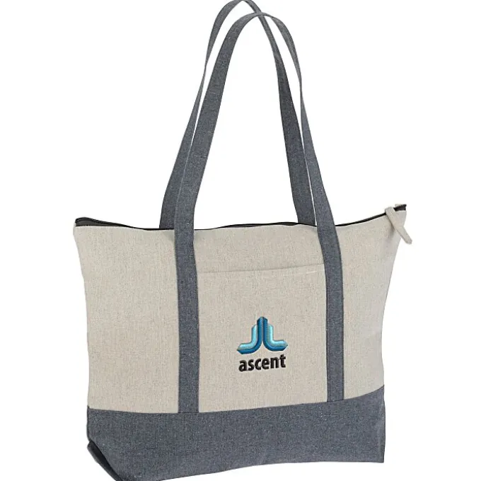 Repose 10-oz Zippered Tote - Embroidered