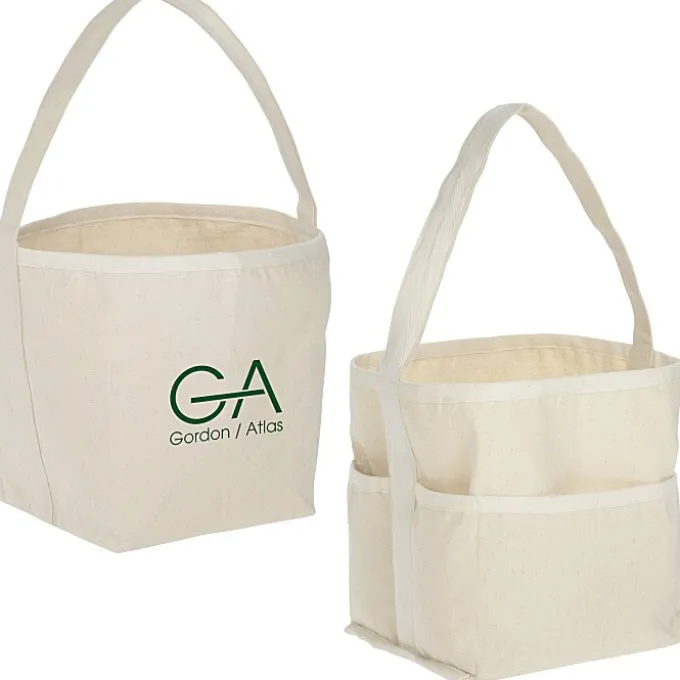 Reversible 10-oz Cotton Bucket Tote