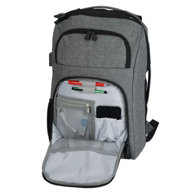 RFID Laptop Backpack - Embroidered