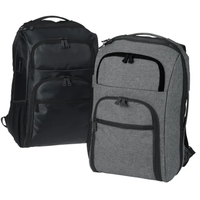 RFID Laptop Backpack - Embroidered