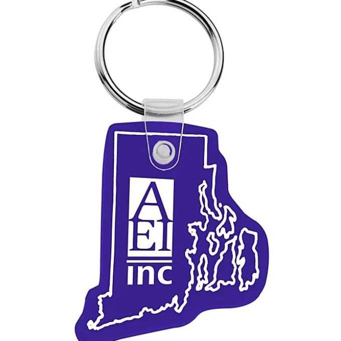 Rhode Island Soft Keychain - Opaque
