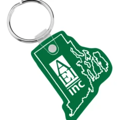 Rhode Island Soft Keychain - Translucent