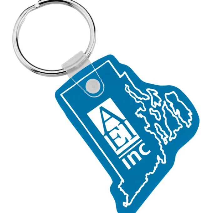 Rhode Island Soft Keychain - Translucent