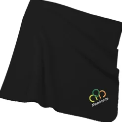Ribbed Fleece Blanket - Embroidered