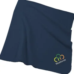 Ribbed Fleece Blanket - Embroidered