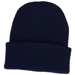 Rib Knit Cuffed Beanie