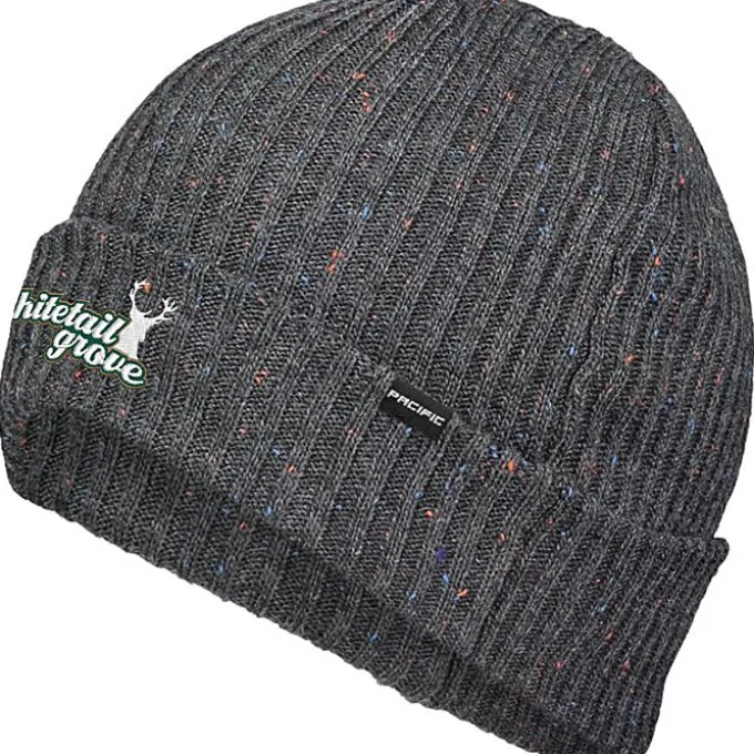 Rib Knit Tweed Beanie