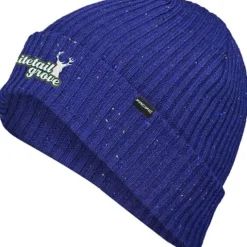 Rib Knit Tweed Beanie