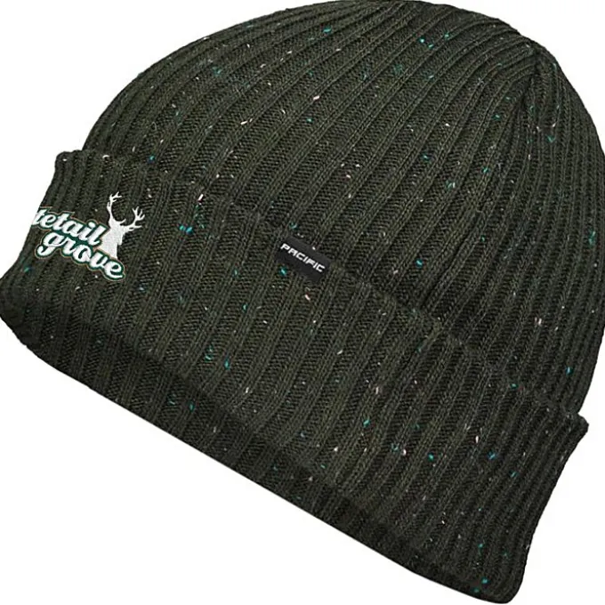 Rib Knit Tweed Beanie