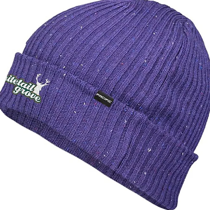 Rib Knit Tweed Beanie