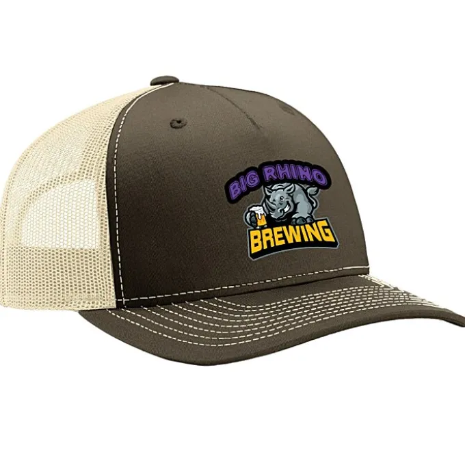 Richardson Five Panel Snapback Trucker Cap - Full Color