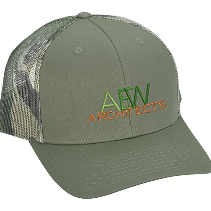 Richardson Printed Mesh Back Trucker Cap - CAMO