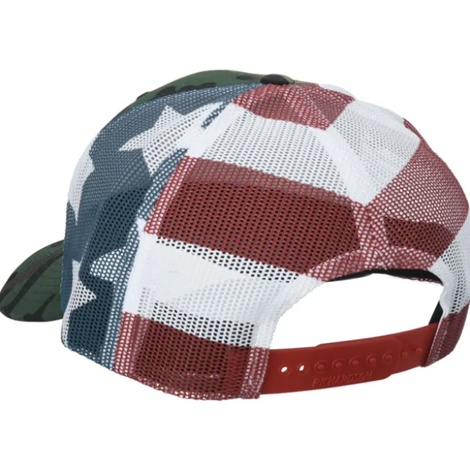 Richardson Printed Mesh Back Trucker Cap - FLAG