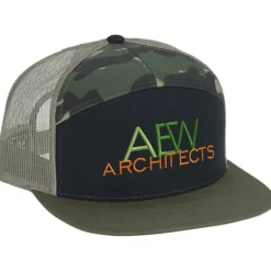 Richardson Seven-Panel Trucker Cap - Tri-Color