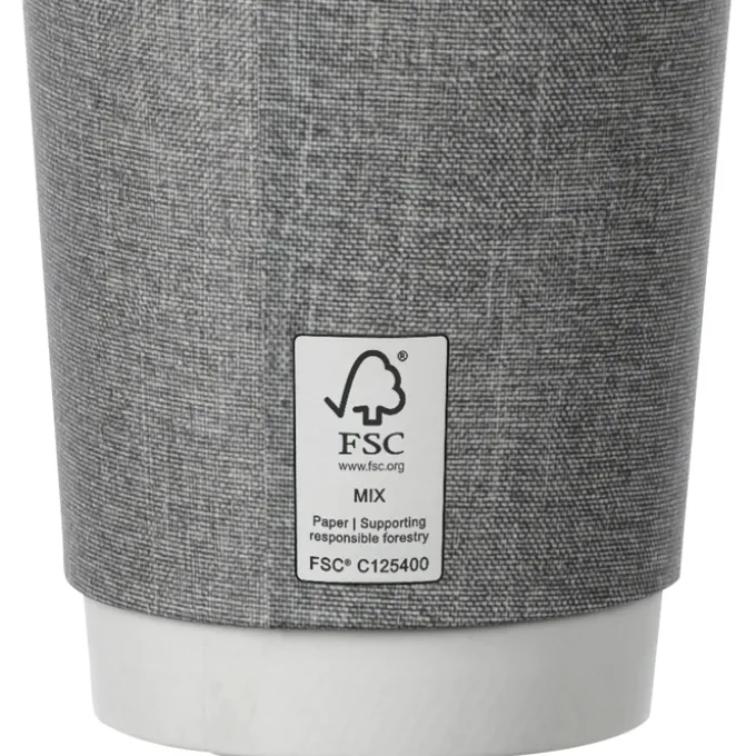 Ridge Full Color Insulated Paper Cup with Lid- 16 oz.