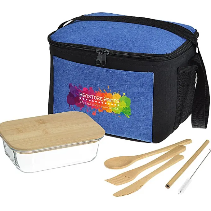 Ridge Line Cooler with Glass Container Lunch Set