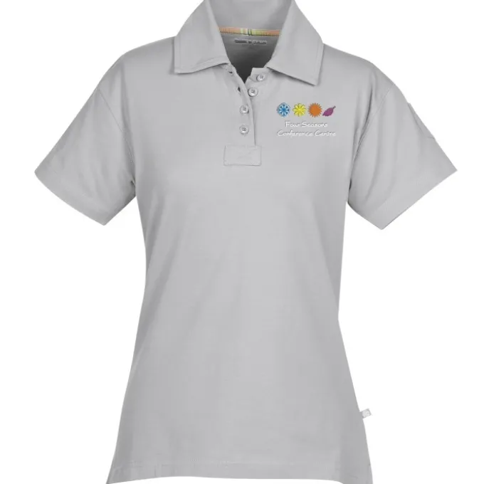 Ringspun Combed Cotton Jersey Polo - Ladies' - Embroidered