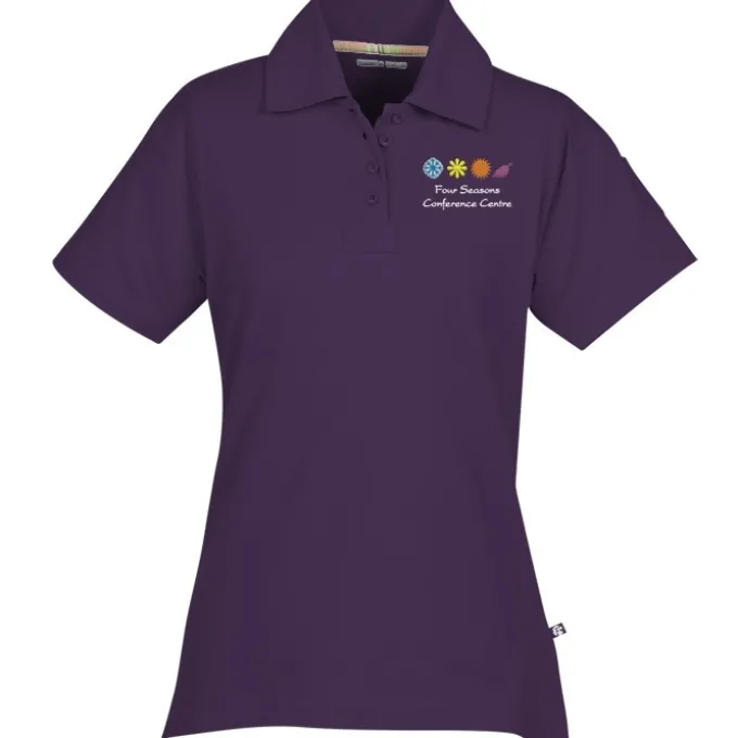 Ringspun Combed Cotton Jersey Polo - Ladies' - Embroidered