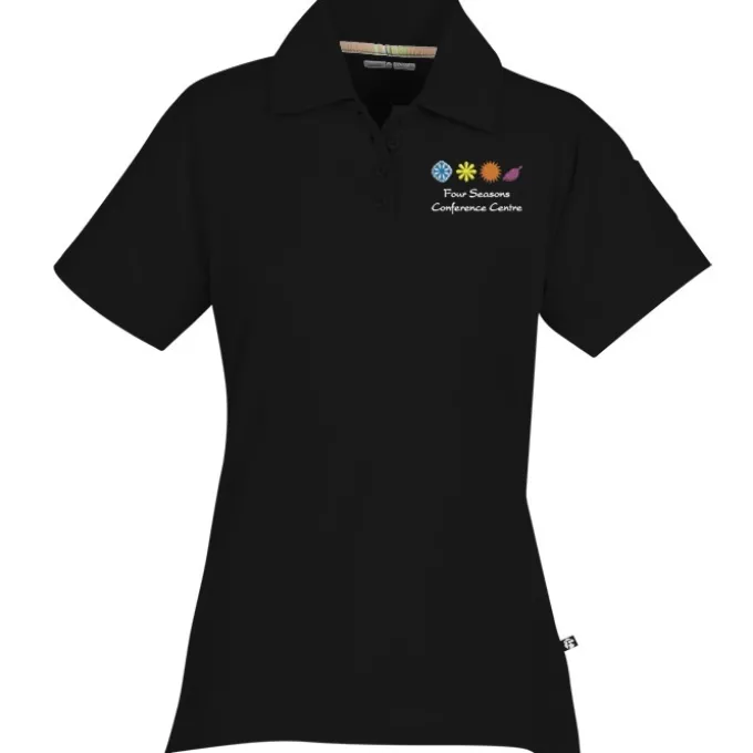 Ringspun Combed Cotton Jersey Polo - Ladies' - Embroidered