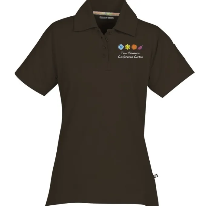 Ringspun Combed Cotton Jersey Polo - Ladies' - Embroidered