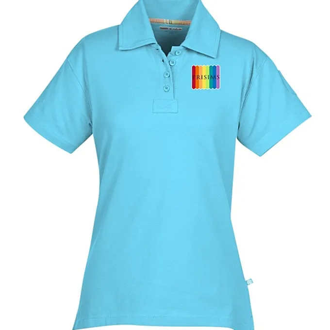 Ringspun Combed Cotton Jersey Polo - Ladies' - Full Color