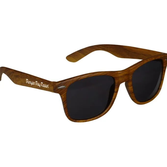 Risky Business Sunglasses - Wood Grain - 24 hr
