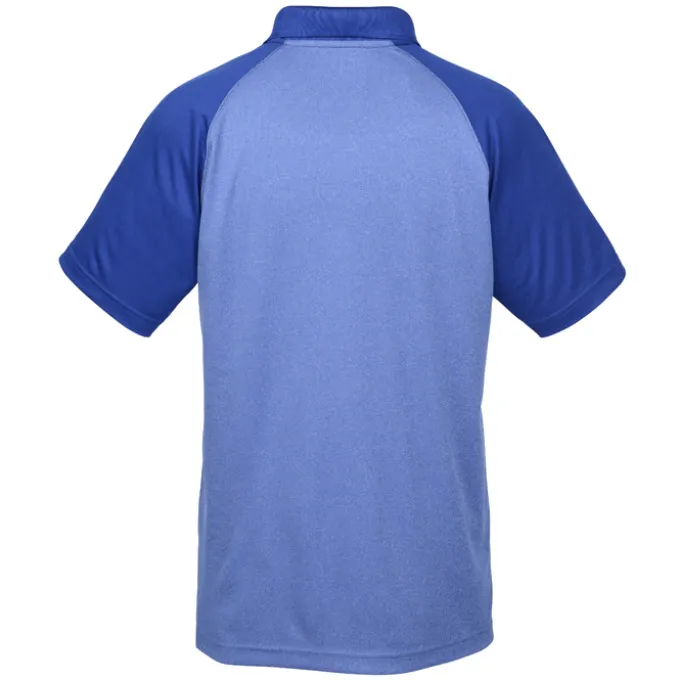 Rival RacerMesh Raglan Heather Polo - Men's