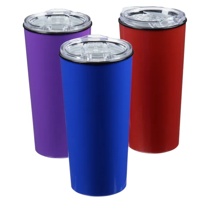 Roadmaster Travel Tumbler - 18 oz - Black Interior - Clear Lid