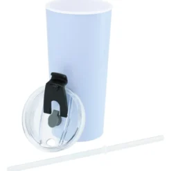 Roadmaster Tumbler with Flip Lid and Straw - 18 oz - White Interior