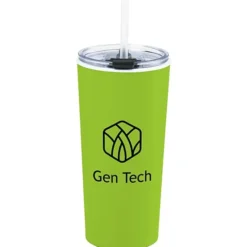 Roadmaster Tumbler with Flip Lid and Straw - 18 oz - White Interior