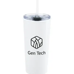 Roadmaster Tumbler with Flip Lid and Straw - 18 oz - White Interior