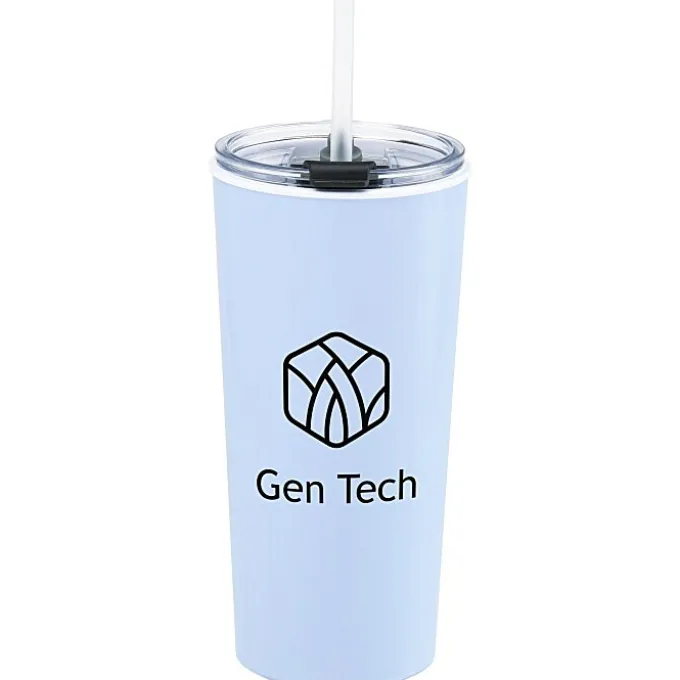 Roadmaster Tumbler with Flip Lid and Straw - 18 oz - White Interior