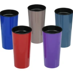 Roadmaster Tumbler with Flip Lid and Straw - 18 oz - Black Interior