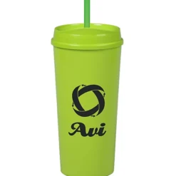 Roadmaster Tumbler with Straw - 18 oz - White Interior